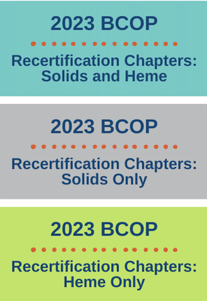Cover images of three recertification chapters