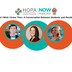 The HOPA Now template image with three guests talking about parenting