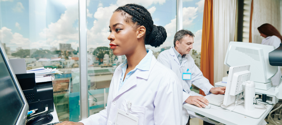 Pharmacist doing medical research