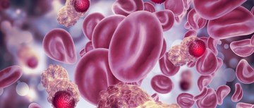 Cancer cells in a blood stream