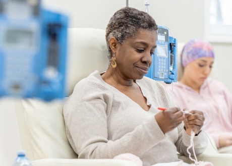 Woman in chemo trial