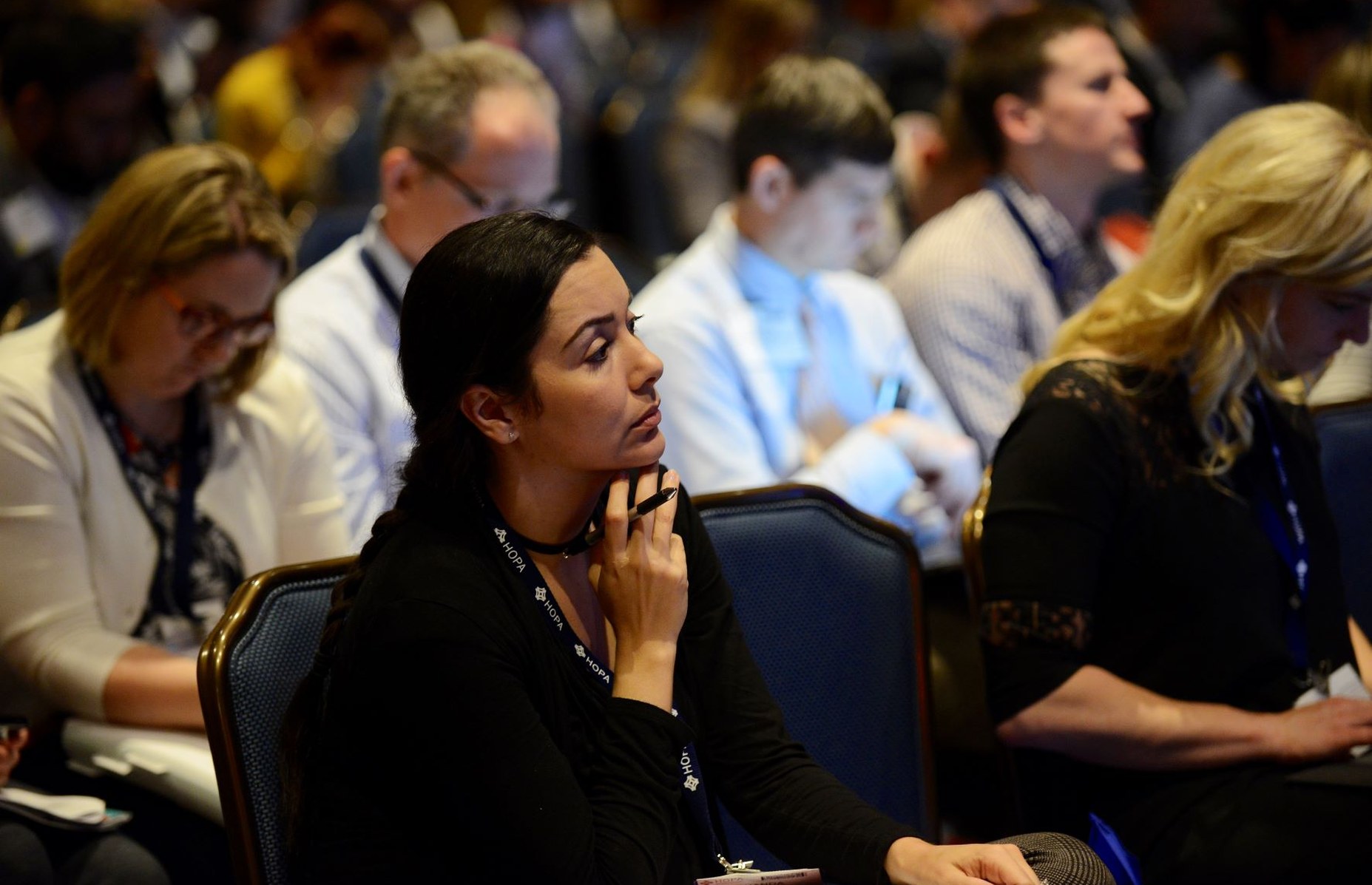 Presenter at a conference