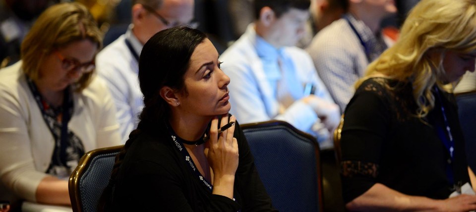 Woman at presentation
