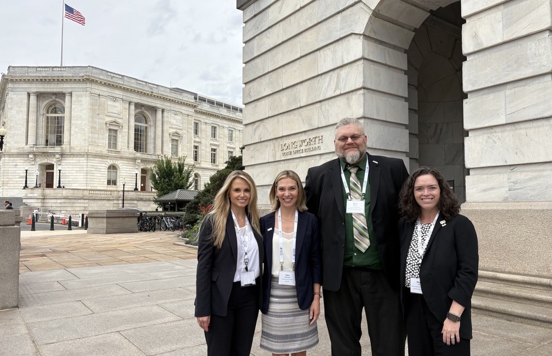 Hill Day advocates outside the House offices