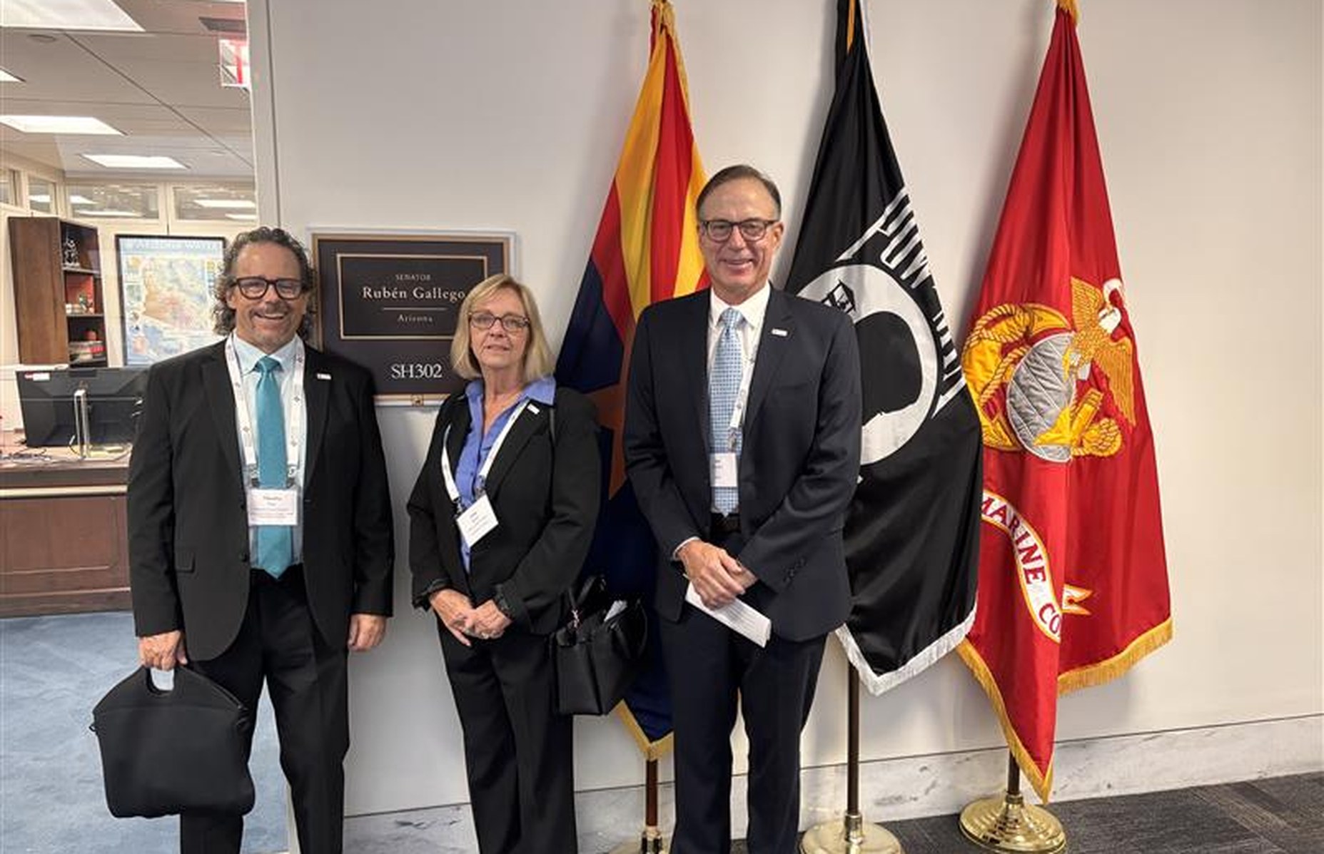 Hill Day attendees meeting with Sen. Ruben Gallego