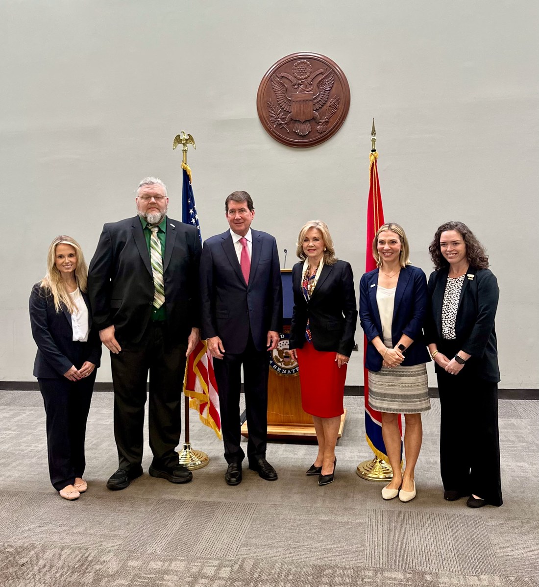 Hill Day participants meeting with a representative