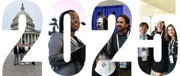 The numbers 2025 with images of HOPA Hill Day and HOPA Annual Conference filling in the space