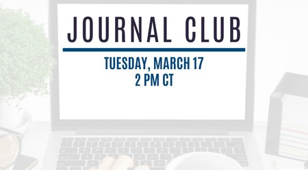 Journal Club image with the March session date on it